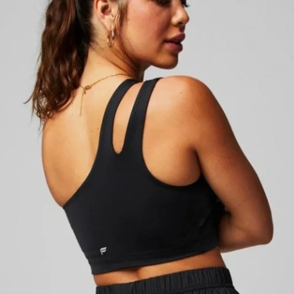 Fabletics Assymetrical Double Strap Mid Black Siz… - image 2